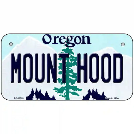 Mount Hood Oregon Metal Novelty License Plate 6" x 3" (BP)