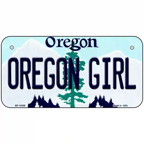 Oregon Girl Oregon Metal Novelty License Plate 6" x 3" (BP)