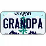 Grandpa Oregon Metal Novelty License Plate 6" x 3" (BP)