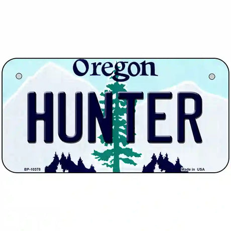 Hunter Oregon Metal Novelty License Plate 6" x 3" (BP)