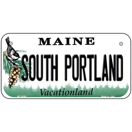 South Portland Maine Metal Novelty License Plate 6" x 3" (BP)