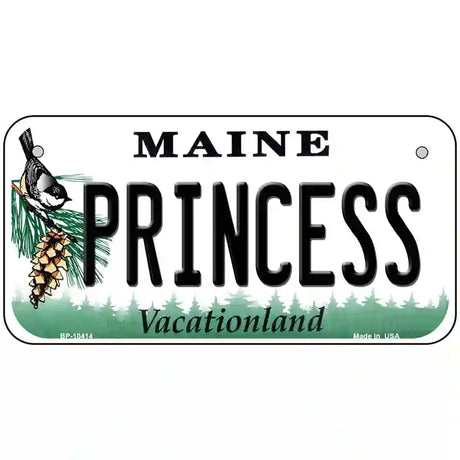 Princess Maine Metal Novelty License Plate 6" x 3" (BP)