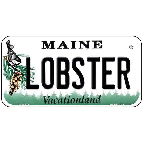 Lobster Maine Metal Novelty License Plate 6" x 3" (BP)