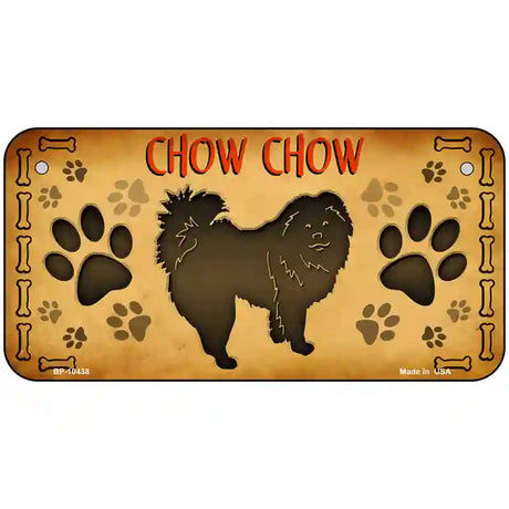 Chow Chow Novelty Metal License Plate 6" x 3" (BP)