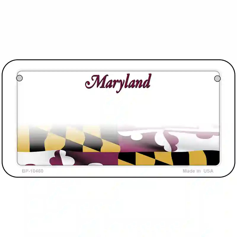 Maryland Blank Metal Novelty License Plate 6" x 3" (BP)