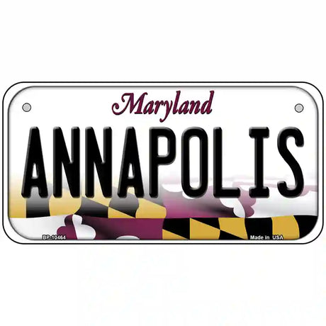 Annapolis Maryland Metal Novelty License Plate 6" x 3" (BP)