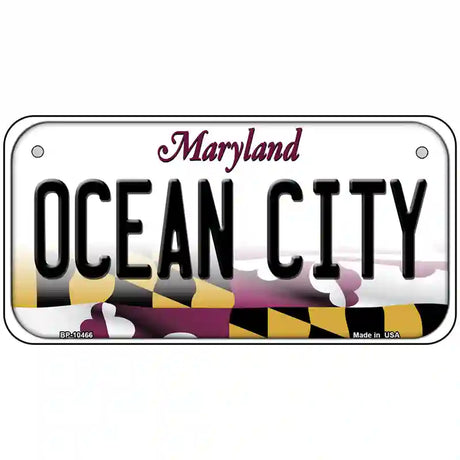 Ocean City Maryland Metal Novelty License Plate 6" x 3" (BP)