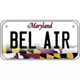 Bel Air Maryland Metal Novelty License Plate 6" x 3" (BP)