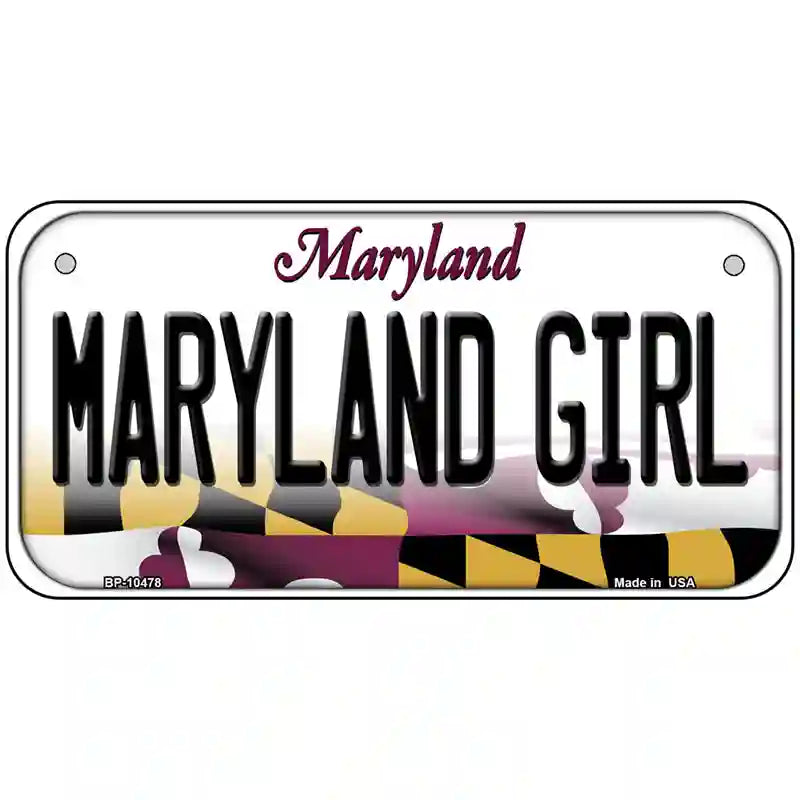 Maryland Girl Maryland Metal Novelty License Plate 6" x 3" (BP)