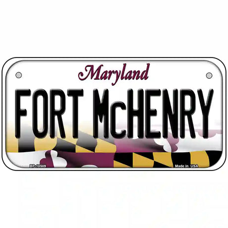 Fort McHenry Maryland Metal Novelty License Plate 6" x 3" (BP)