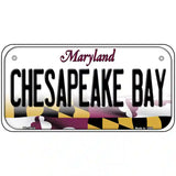 Chesapeake Bay Maryland Metal Novelty License Plate 6" x 3" (BP)