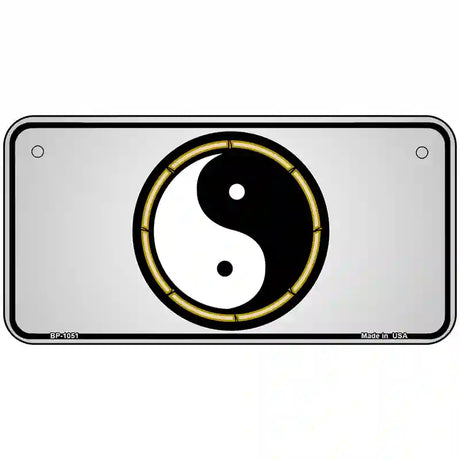 Yin And Yang Novelty Metal License Plate 6" x 3" (BP)