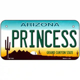 Princess Arizona Novelty Metal License Plate 6" x 3" (BP)