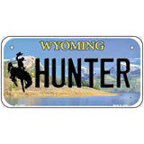 Hunter Wyoming Metal Novelty License Plate 6" x 3" (BP)