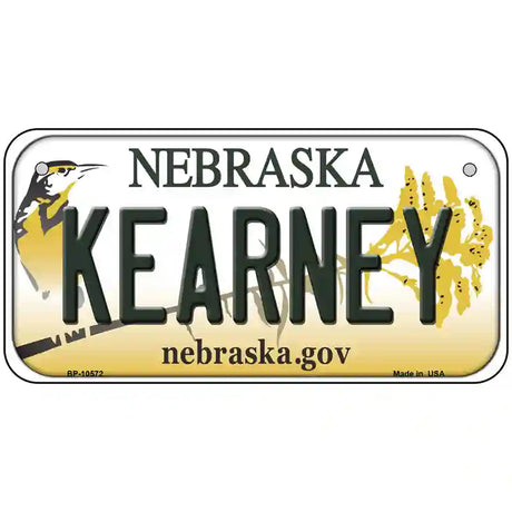 Kearney Nebraska Metal Novelty License Plate 6" x 3" (BP)