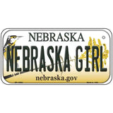 Nebraska Girl Metal Novelty License Plate 6" x 3" (BP)