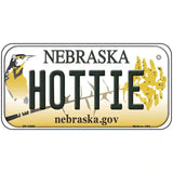 Hottie Nebraska Metal Novelty License Plate 6" x 3" (BP)