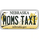 Moms Taxi Nebraska Metal Novelty License Plate 6" x 3" (BP)