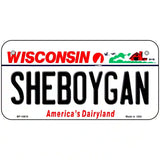 Sheboygan Wisconsin Metal Novelty License Plate 6" x 3" (BP)