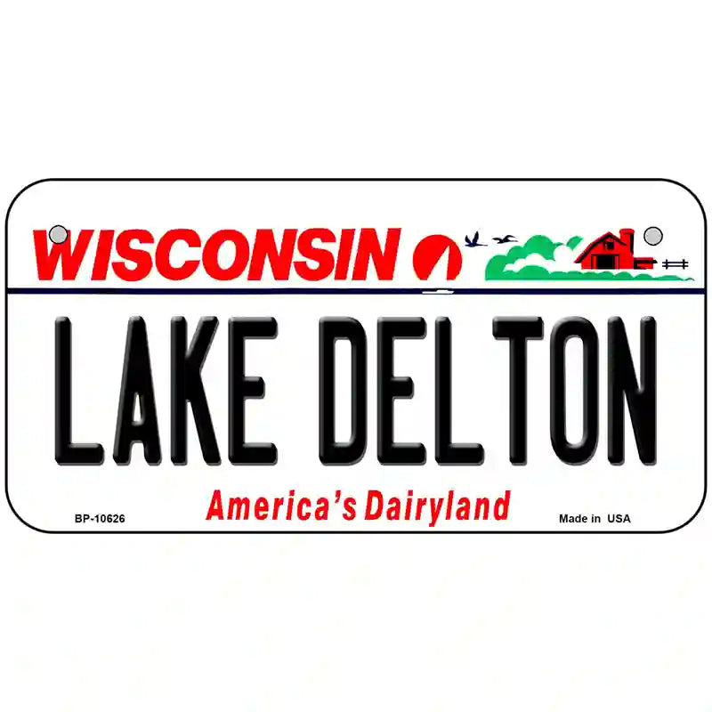 Lake Dalton Wisconsin Metal Novelty License Plate 6" x 3" (BP)