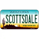 Scottsdale Arizona Novelty Metal License Plate 6" x 3" (BP)