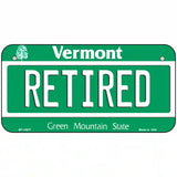 Retired Vermont Metal Novelty License Plate 6" x 3" (BP)