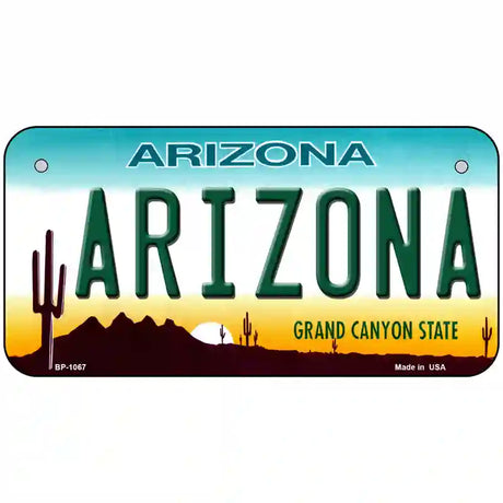 Arizona Novelty Metal License Plate 6" x 3" (BP)