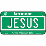 Jesus Vermont Metal Novelty License Plate 6" x 3" (BP)