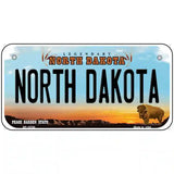 North Dakota Metal Novelty License Plate 6" x 3" (BP)