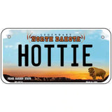 Hottie North Dakota Metal Novelty License Plate 6" x 3" (BP)