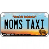 Moms Taxi North Dakota Metal Novelty License Plate 6" x 3" (BP)