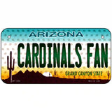 Cardinals Fan Arizona Novelty Metal License Plate 6" x 3" (BP)