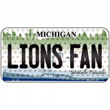 Lions Fan Michigan Novelty Metal License Plate 6" x 3" (BP)