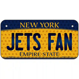 Jets Fan New York Novelty Metal License Plate 6" x 3" (BP)