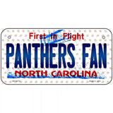 Panthers Fan North Carolina Novelty Metal License Plate 6" x 3" (BP)