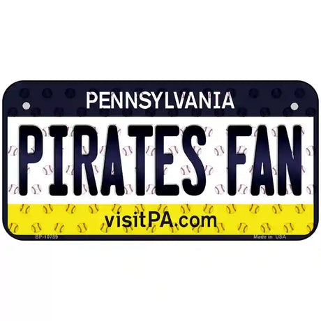 Pirates Fan Pennsylvania Novelty Metal License Plate 6" x 3" (BP)