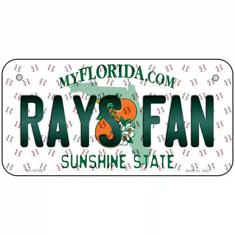 Rays Fan Florida Novelty Metal License Plate 6" x 3" (BP)