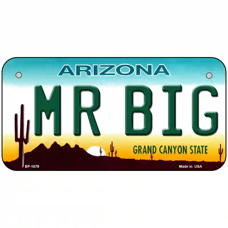 Mr Big Arizona Novelty Metal License Plate 6" x 3" (BP)