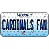 Cardinals Fan Missouri Novelty Metal License Plate 6" x 3" (BP)