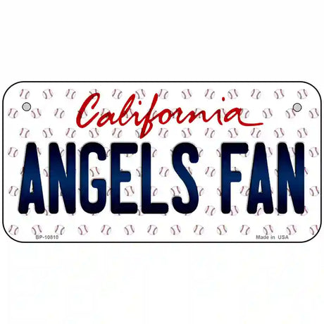 Angels Fan California Novelty Metal License Plate 6" x 3" (BP)