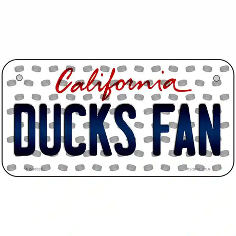 Ducks Fan California Novelty Metal License Plate 6" x 3" (BP)