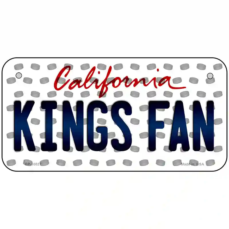 Kings Fan California Novelty Metal License Plate 6" x 3" (BP)