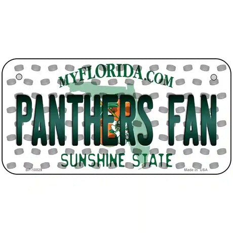 Panthers Fan Florida Novelty Metal License Plate 6" x 3" (BP)