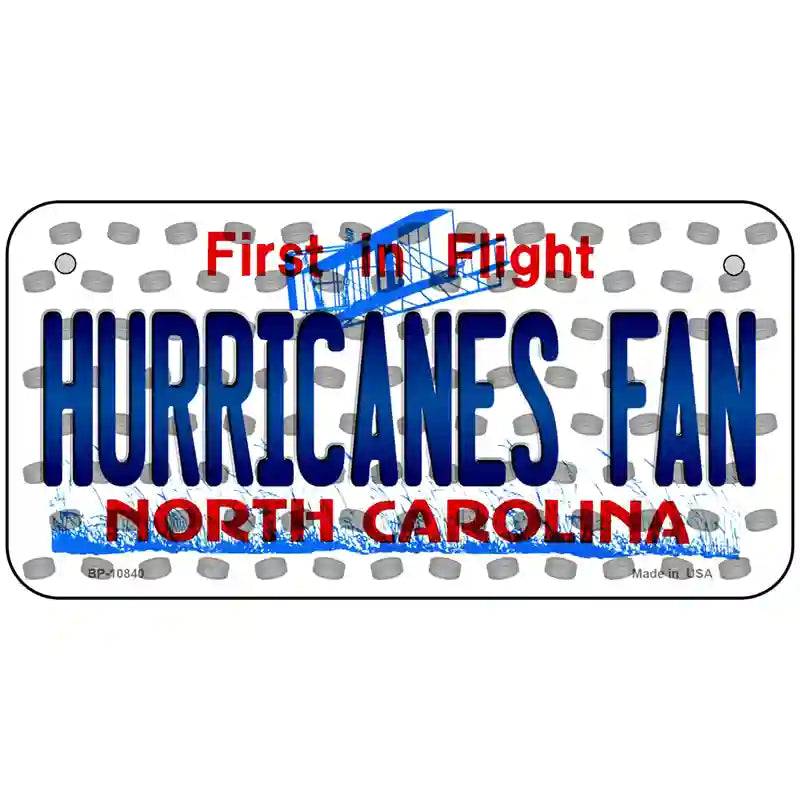 Hurricanes Fan North Carolina Novelty Metal License Plate 6" x 3" (BP)