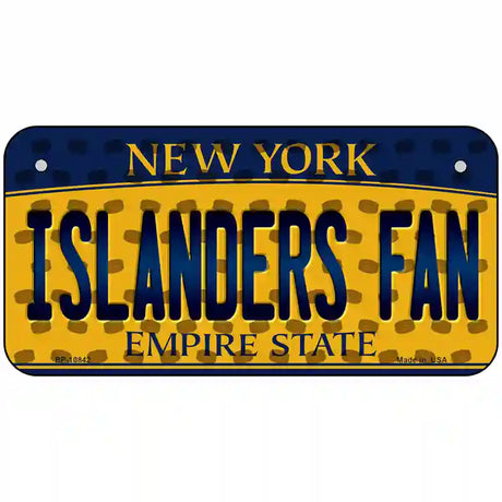 Islanders Fan New York Novelty Metal License Plate 6" x 3" (BP)