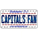 Capitals Fan Washington DC Novelty Metal License Plate 6" x 3" (BP)