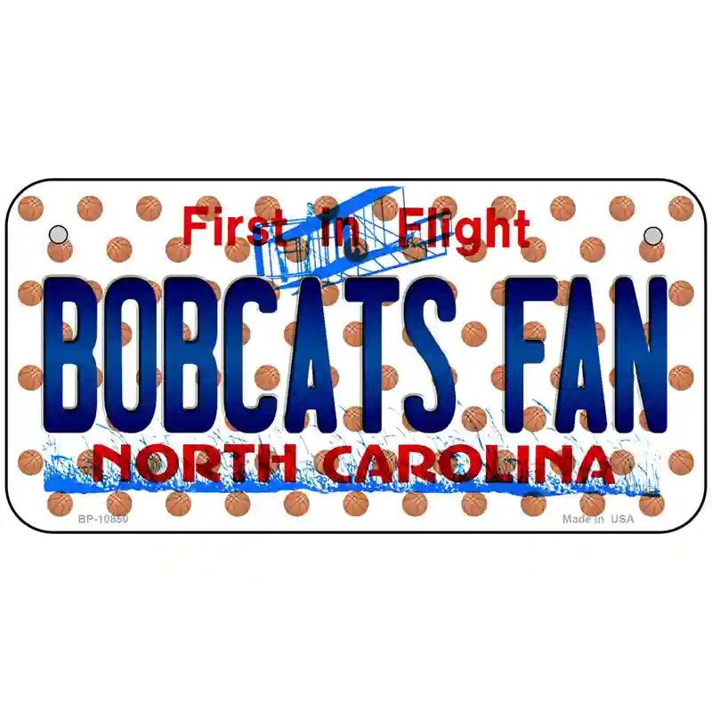 Hornets Fan North Carolina Novelty Metal License Plate 6" x 3" (BP)