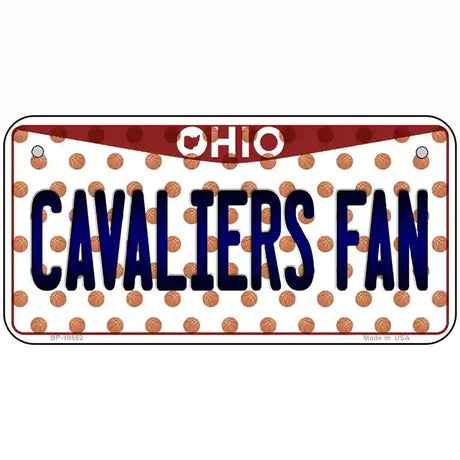 Cavaliers Fan Ohio Novelty Metal License Plate 6" x 3" (BP)