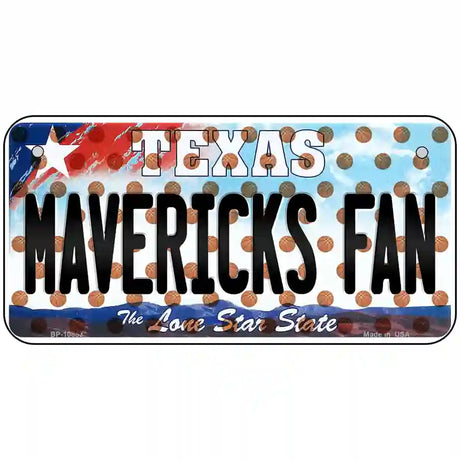 Mavericks Fan Texas Novelty Metal License Plate 6" x 3" (BP)