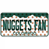 Nuggets Fan Colorado Novelty Metal License Plate 6" x 3" (BP)